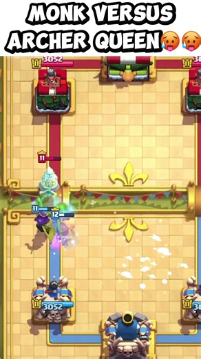 Archer queen versus monk