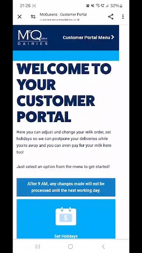 How To Pause Your Deliveries 🚚 🥛 If you are going on holiday, you can simply pause your deliveries. Follow the simple steps to learn how to pause them on the online portal. | McQueens Dairies