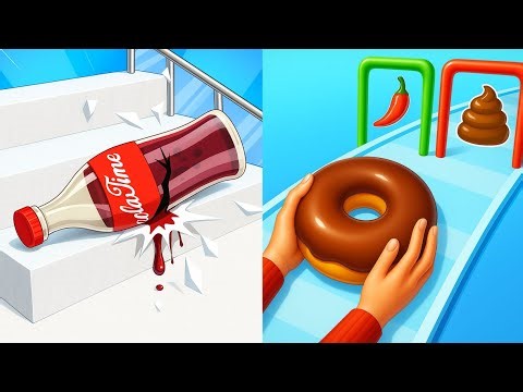 Fragile Roll 3D VS Bakery Stack 🥖🎂 Funny Mobile Game Battle | Who Wins?