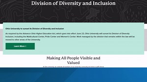 Ohio University to sunset its Division of Diversity and Inclusion