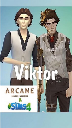 Viktor Arcane in Sims 4: Character Creation | #Arcane #ViktorArcane #Sims4 #theline #sims4nocc
