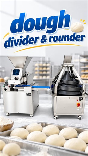 Continuous Dough Divider & Conical Rounder | Bun Production Line Equipment | R&M Machinery