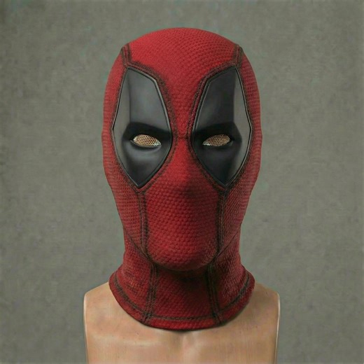 Handmade Deadpool Mask, Cosplay Face Mask With Removable Lenses, Textured Fabric Costume Accessory, Gift for Comic Cosplayer - Etsy