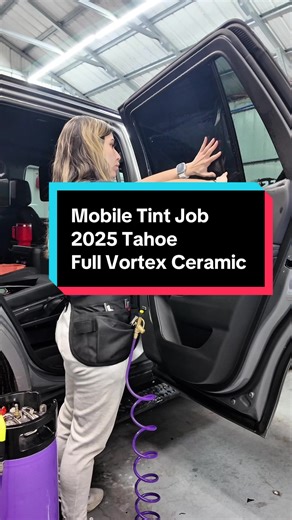 @Solar Gard Window Film & PPF Solar Gard Vortex super ceramic 👏 Your car’s already in the shop… so why not knock out two things at once? While the transmission gets handled, I’m outside installing a full ceramic setup. No extra trips. No extra waiting. Just real heat rejection and smarter timing. #windowtint #tint #ceramictint #mobiletinting #womenownedsmallbusiness