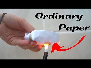 Making Waterproof & Fireproof Paper With Science & Origami