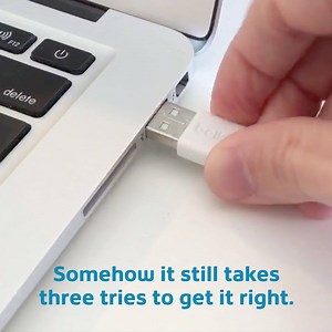 73K views · 232 reactions | Fact: 50% of the time the USB goes in the wrong side up. | Shaw | Facebook