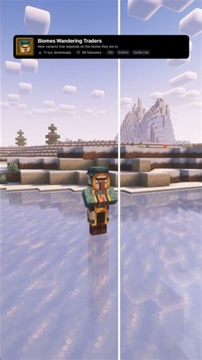 Best Minecraft Wandering Traders Resource Pack: Biomes Wandering Traders #minecraft #shorts #mc