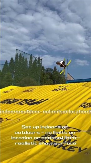 Enjoy immersive skiing four seasons year!#snowmonkey #dryslope #skijump #flip #sci #skiresorts #ski