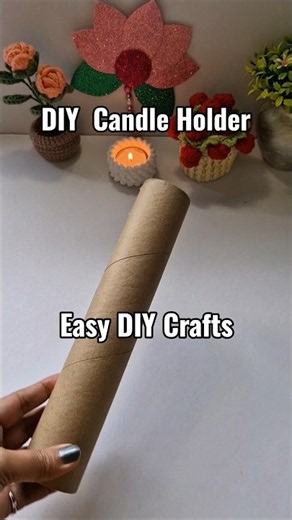 DIY Candle Holders | Beautiful Handmade Diwali Decoration Idea | Easy DIY Crafts #shorts Diwali DIY