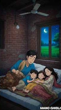 🔥It was a hot summer night... Until the power cut 🌙💡#ghibli #light #shorts