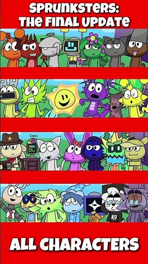 Incredibox Sprunksters: The Final Update All Characters #sprunki #incredibox