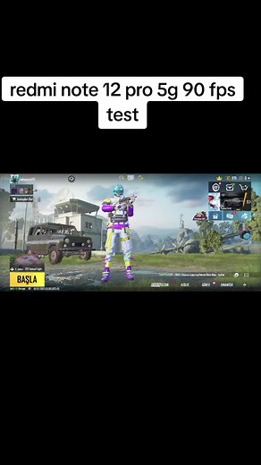 Redmi Note 12 Pro 5G 90 FPS Test in PUBG Mobile