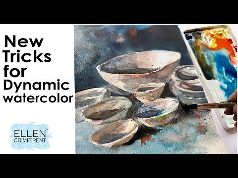 Watercolor painting with Marc Folly techniques!