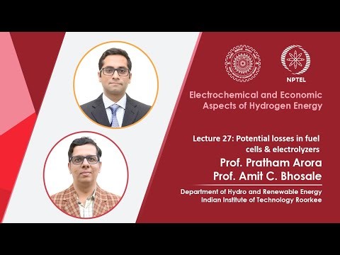 Lec 27: Potential losses in fuel cells & electrolyzers