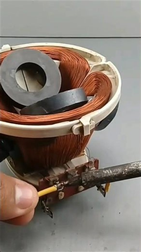I turn a Old TV Tools into free electricity energy generator 230v at home #shorts