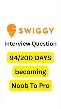 Day 94/200 of making you pro coder 💻 #coding #dsa #interviewquestions #leetcode #swiggy