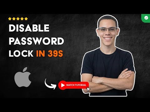 How to DEACTIVATE PASSWORD LOCK on iPHONE in 39 S