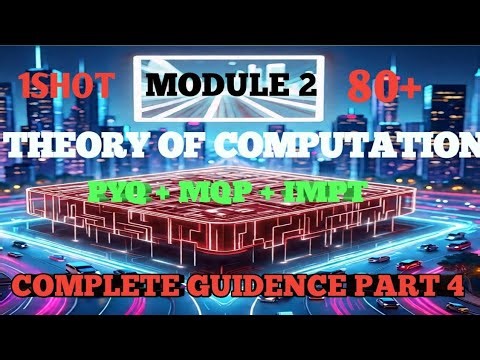 Bcs503 theory of computation | module 2 one shot toc |vtu 5th sem toc | edu yodha|toc 5th sem vtu