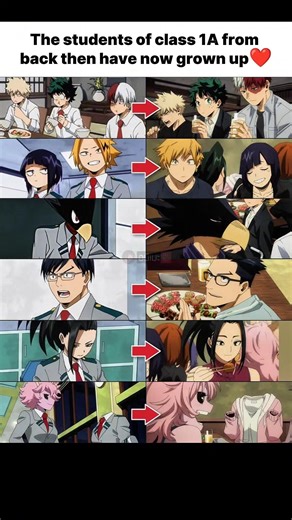 The students of class 1A from back then have now grown up❤️#myheroacademia #anime #animeshorts