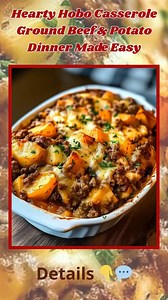24K views · 167 reactions | Hearty Hobo Casserole Ground Beef & Potato Dinner Made Easy | Recipes sophia | Facebook