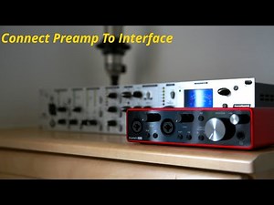 How To Connect Microphone Preamp To Interface | 4K