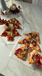 Easy Christmas tree pizza 🎄🍕#tasty #christmaspizza #festivefood | Beamish DIY