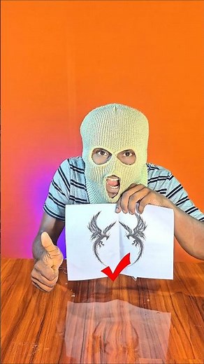 Drawing a Dragon Using Thread 🐉😱 | Amazing Art Trick #shorts #drawing #art #diy