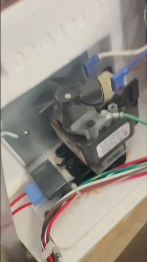 Scotsman undercounter icemaker stuck in the harvest mode. Ice sensor will be replaced.