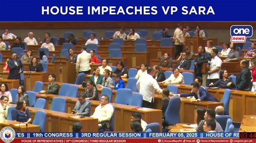 9.3K views · 237 reactions | The House of Representatives has secured enough votes for the impeachment of Vice President Sara Duterte. A total of 215 lawmakers signed the petition, surpassing the required one-third threshold of the House. House Secretary General Reginald Velasco said the complaint will now be forwarded to the Senate for endorsement. | ONE News | Facebook