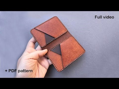 Making Leather Card Holder (+ PDF Pattern)