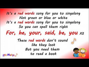 RED WORDS SONG