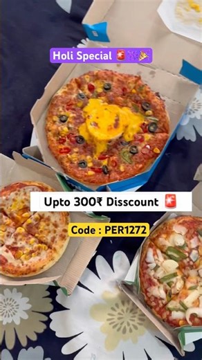 Holi me pizza ,dominos new coupon code