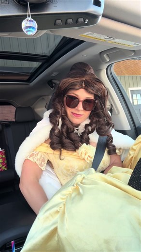 Struggles of Driving in a Hoop Skirt