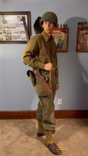 3rd armored division infantrymen impression #ww2 #1940s #history #viral #trending #shorts #fyp