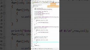 C Program to Add Two Matrices Using Multi-dimensional Arrays