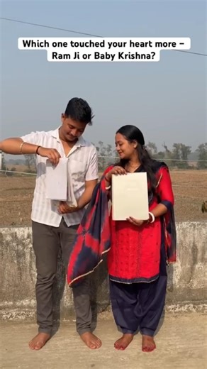 Which Painting Touched Your Heart? | Ram Ji vs Baby Krishna #shorts