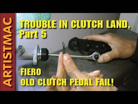 My Fiero - Trouble in Clutch Land - Clutch Pedal Removal Fail!