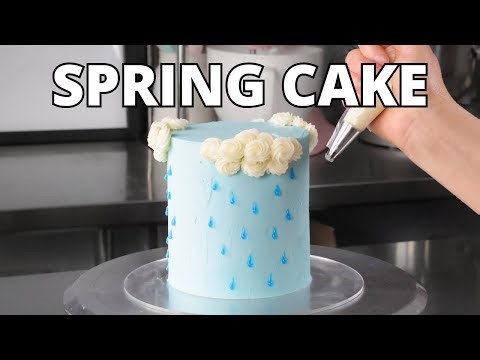 Spring Showers Cake | Cake Decorating for Beginners
