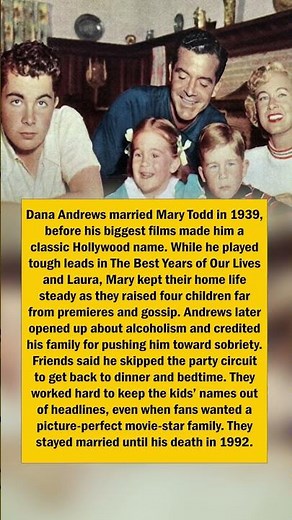 Dana Andrews Chose Dinner Over Parties