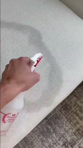 How to remove a water stain from a white sofa. 💦 #performancefabric #howto