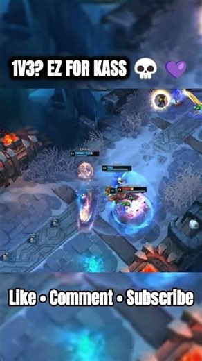 1V3? EZ FOR KASS 💀💜 | Kassawin Triple Kill | League of Legends ARAM #shorts