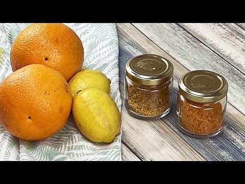 Lemon and orange powder: a homemade spice, really easy to prepare!