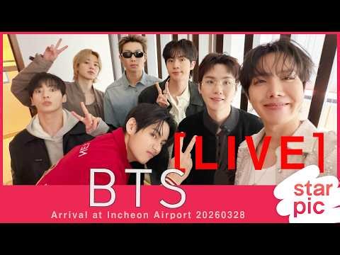 [LIVE] BTS Arrival at Incheon Airport 20260328