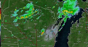 6.9K views · 23 reactions | ***RADAR LOOP OUT OF DATE*** RADAR LOOP 2:40PM [7/8/2024] Few areas of storms moving across the region this afternoon. Risk of any severe thunderstorm is low, however, a few stronger storms may be capable of producing small hail, briefly gusty winds, and locally heavy rainfall. | US National Weather Service Green Bay Wisconsin | Facebook