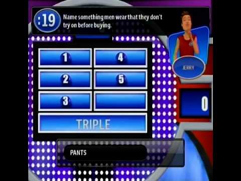 Wii Family Feud 2010 edition ep1 Thibodeau vs. Anderson