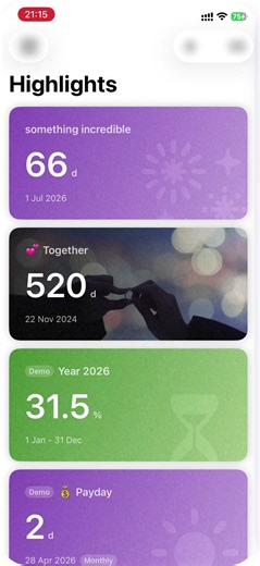 The ultimate minimalist countdown widget for iOS. Setup your aesthetic home screen & Time Journal.