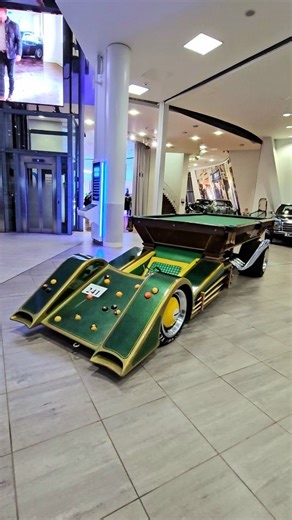 AdamC on Instagram: "Giving a whole new meaning to Car Pooling is this driveable pool table! #hotrod #pooltable #snooker"