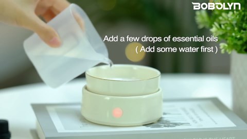 Bobolyn Wax Melt Warmer Candle Burner - Electric 3-in-1 Essential Oil Burner Ceramic Fragrance Candle Wax Burner for Scented Wax Tarts Candle Jars Essential Oils Home Office Bedroom Gift Decor