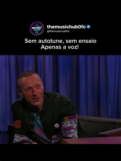 Chris Martin emociona em apresentação ao vivo no Jimmy Kimmel