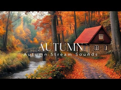 Autumn Stream Sounds 4K HDR: Relaxing Nature White Noise for Sleep & Meditation